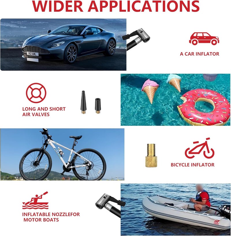 Mightiger Portable Tire Inflator 20V Cordless Handheld Car Drill Air Pump Mini Air Compressor DC 12V 150PSI with Rechargeable Battery, Auto Shut Off, LED, Digital Pressure Gauge for Cars Bikes - Image 5